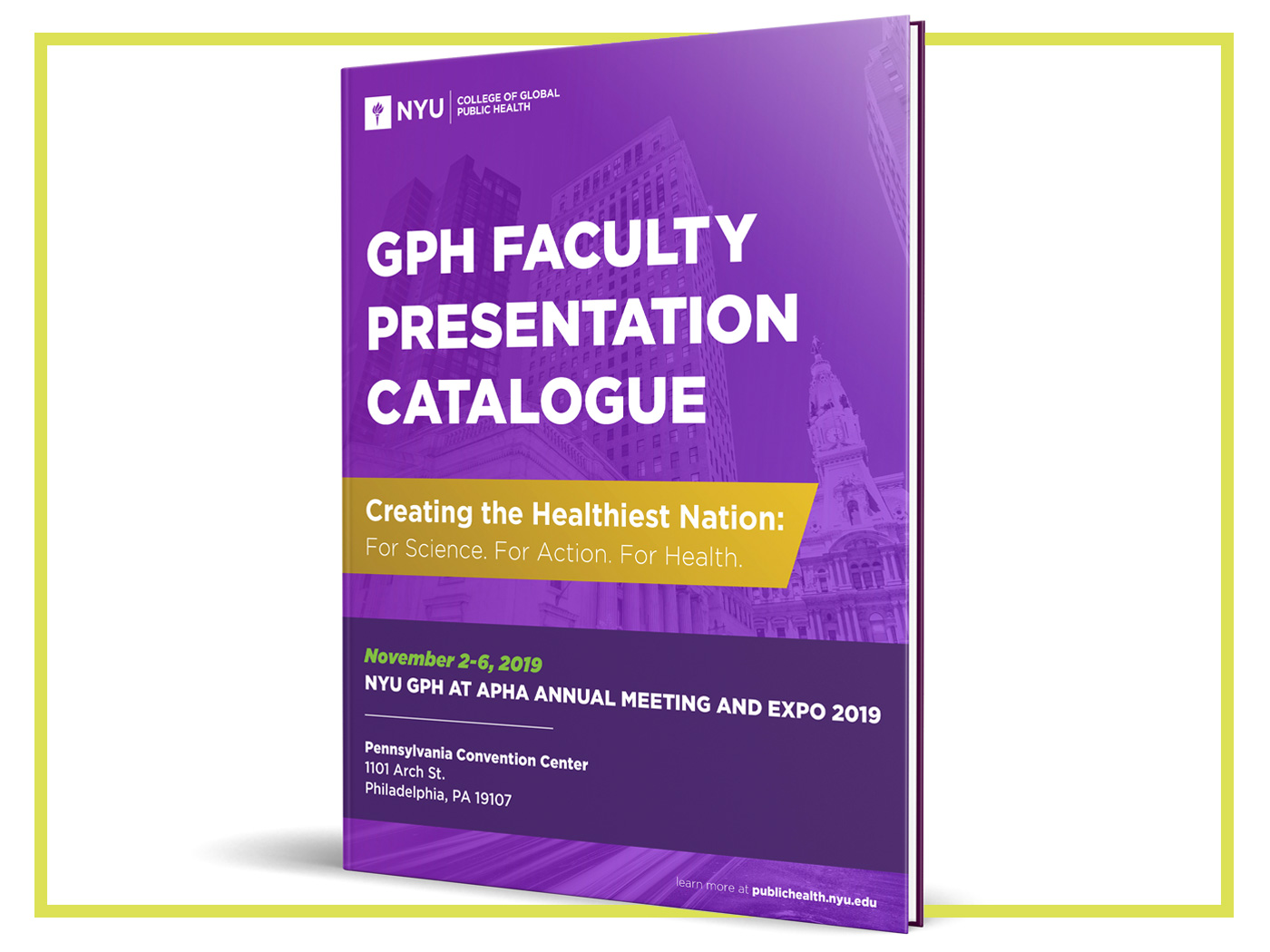 2019 APHA NYU GPH Faculty Presentation Catalogue