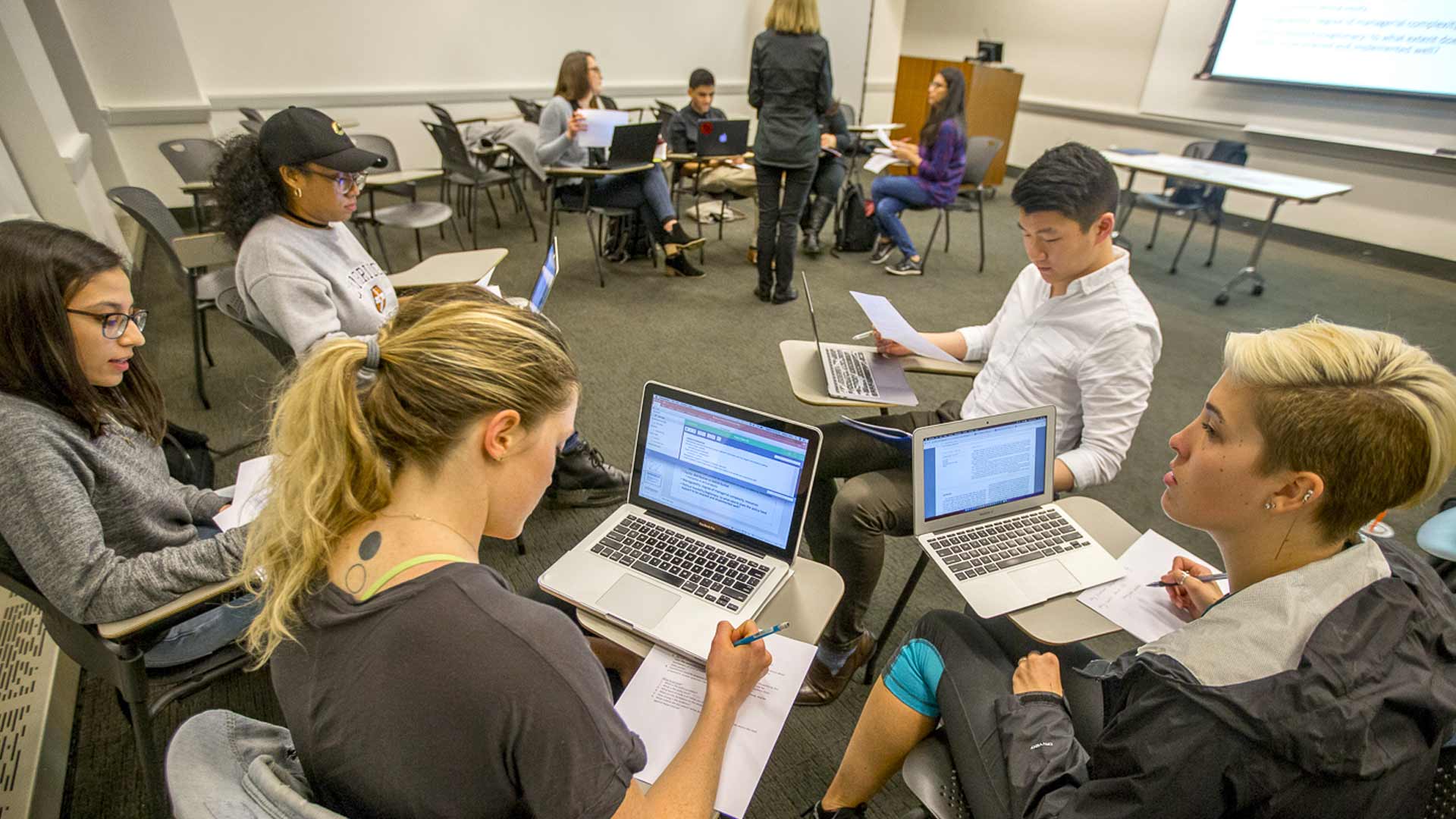 Students in a classroom