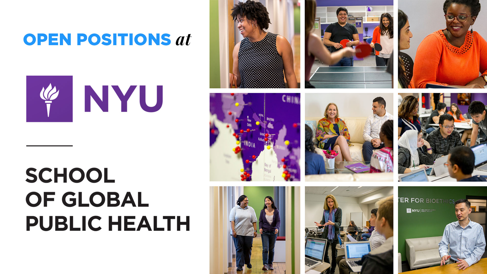 Open Positions at NYU School of Global Public Health