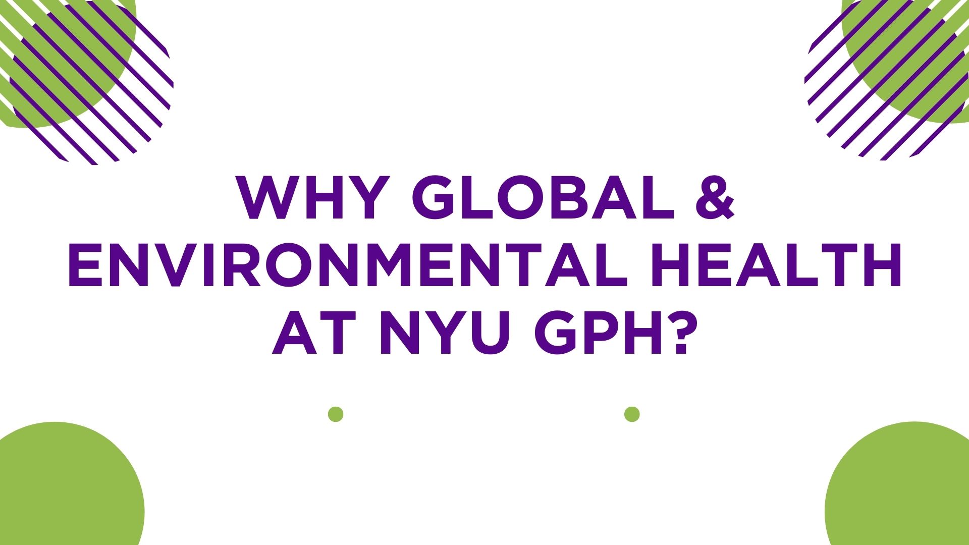 Why Global & Environmental Health at NYU GPH?