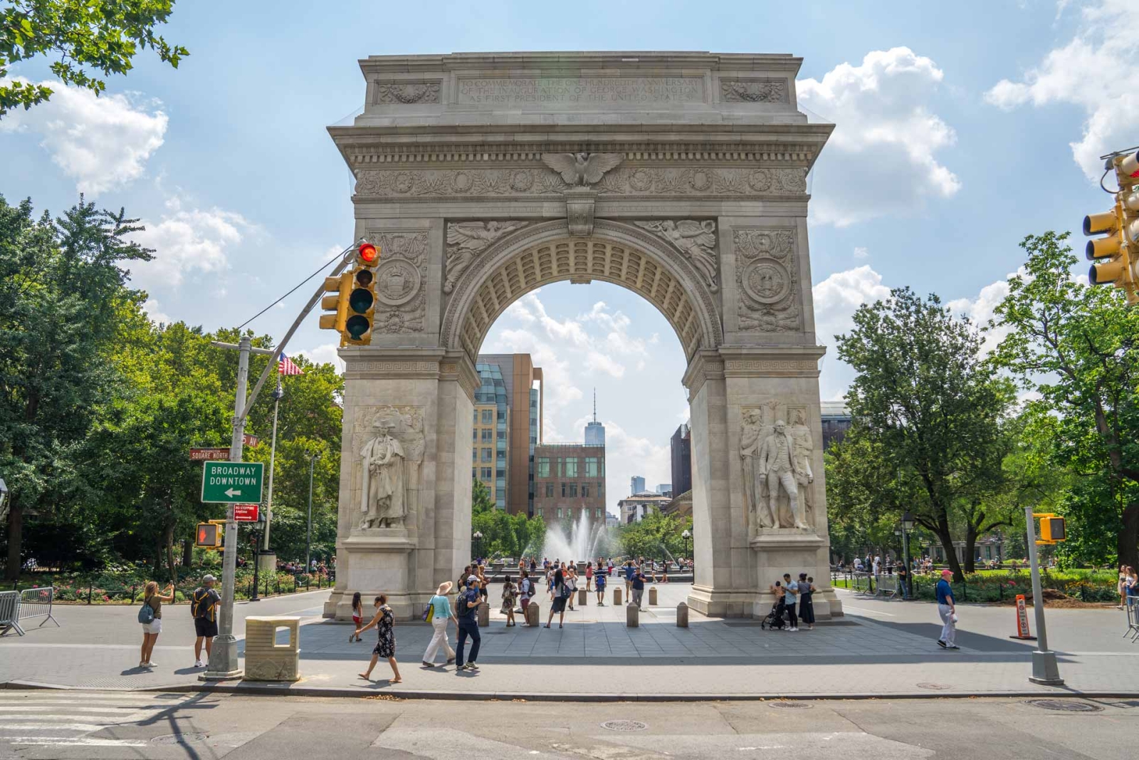 Front Side of the Arch in Washington Square Park