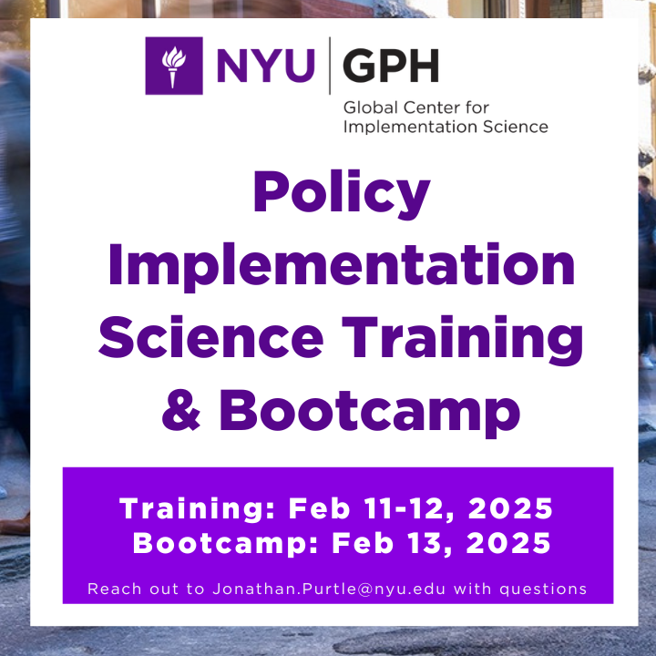 Policy Implementation Science Training and Bootcamp