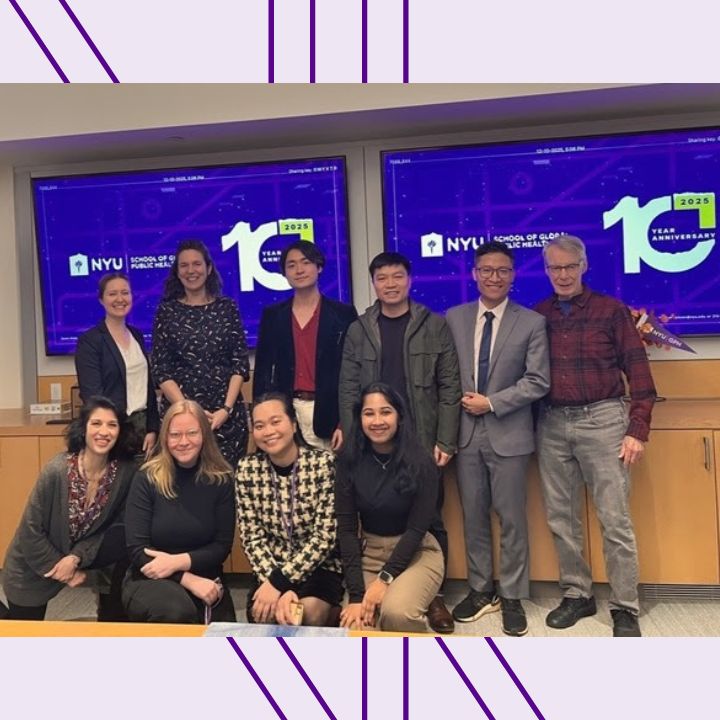 Image of Dr. Chung Bui, Dr. Le Anh Tuan, and Viet Trinh with GCIS Faculty