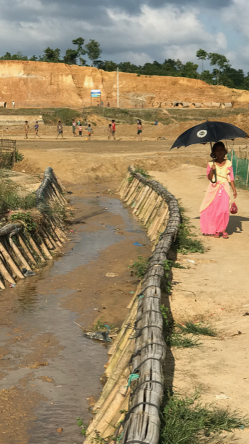 Playground in Rohingya refugee camp 