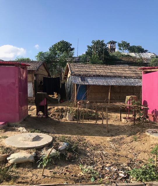 Showers in Rohingya Refugee Camp 