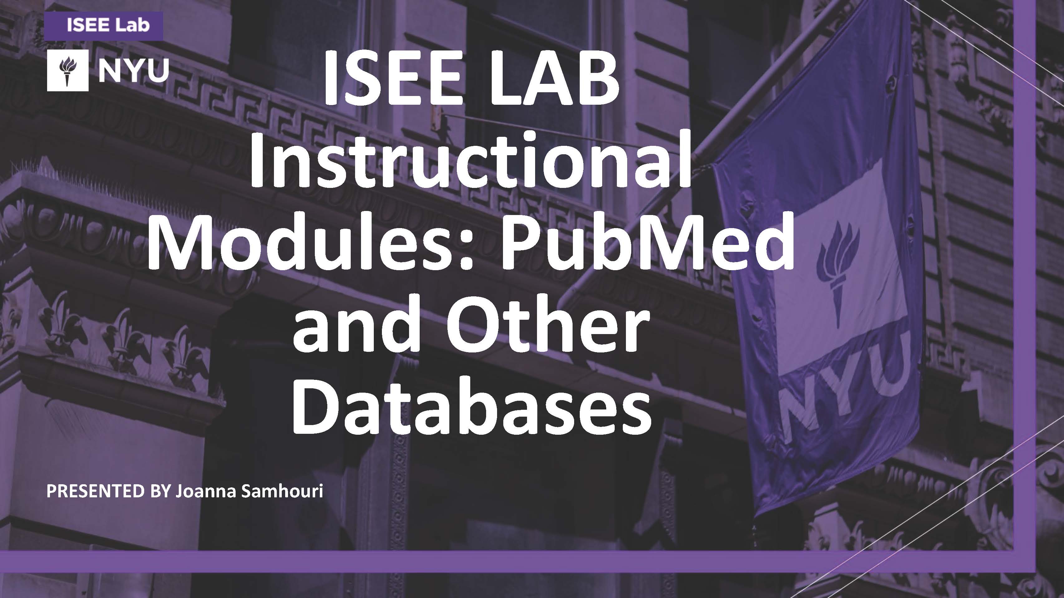 Pubmed and other databases