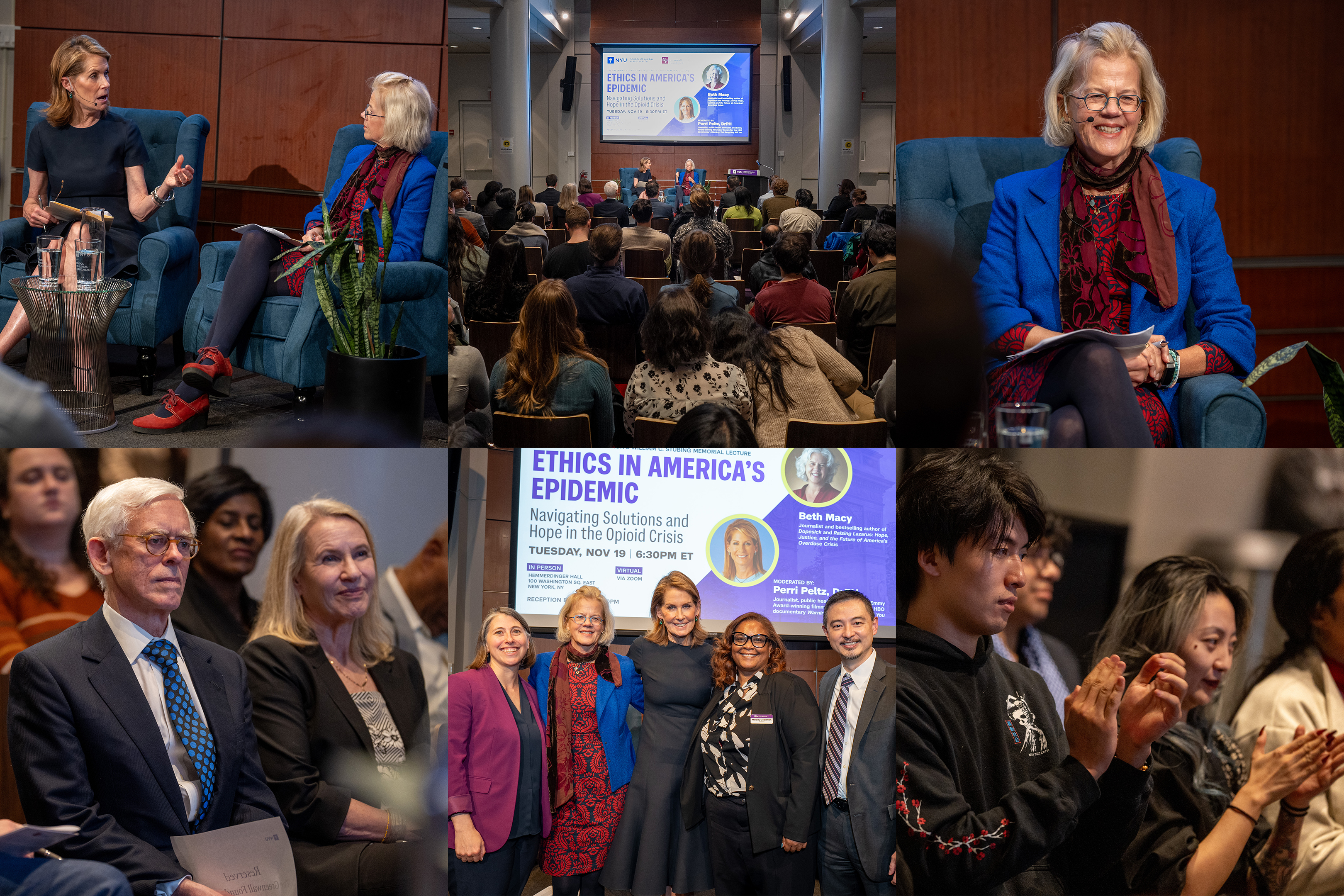 Speakers and audience members at the Stubing Memorial Lecture