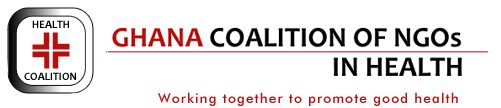 Logo for the Ghana Coalition of NGOs in Health 