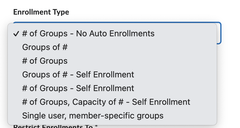 enrollment type