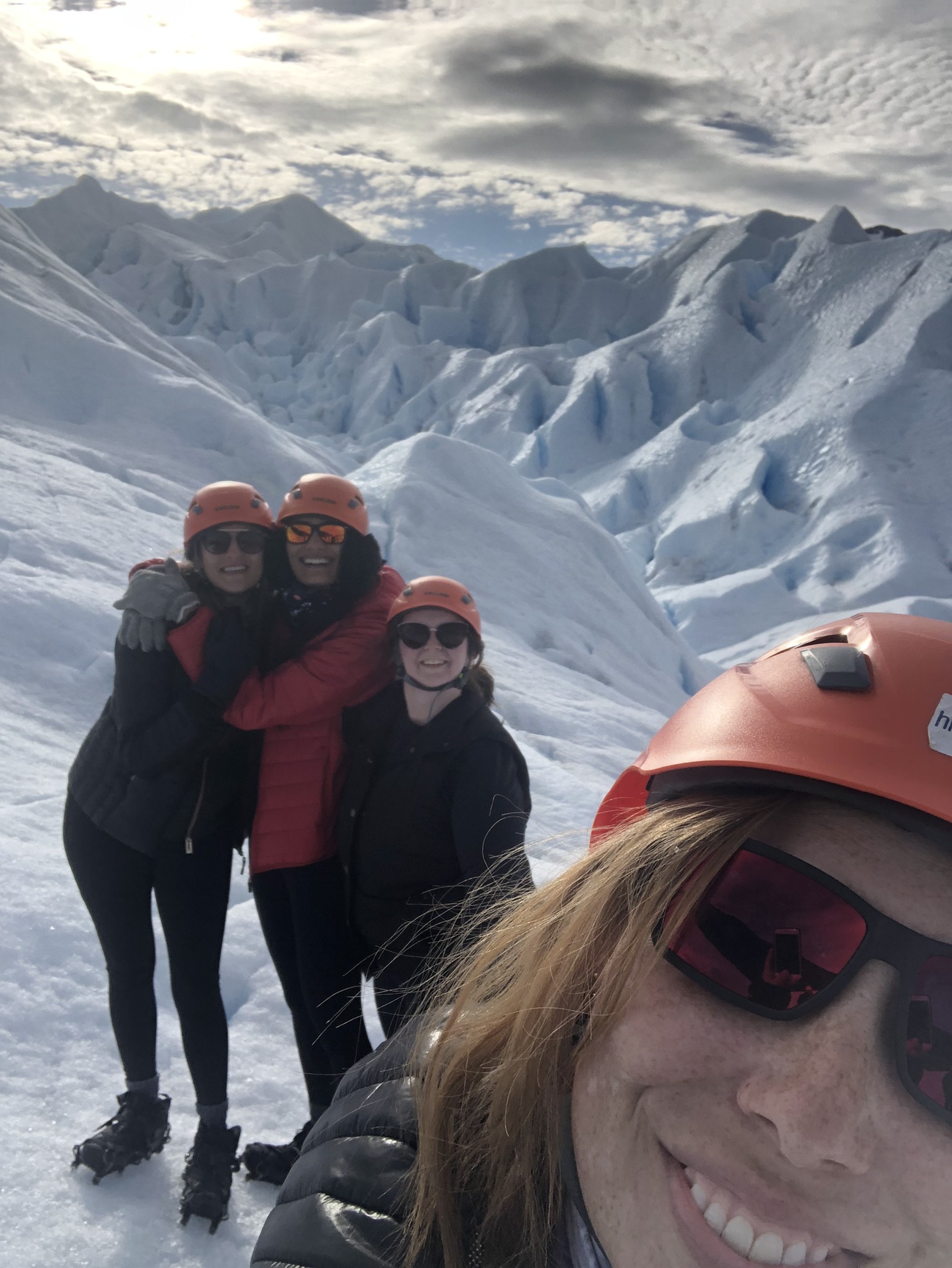 Glacier groupie while trekking the Perito Moreno Glacier, El Calafete