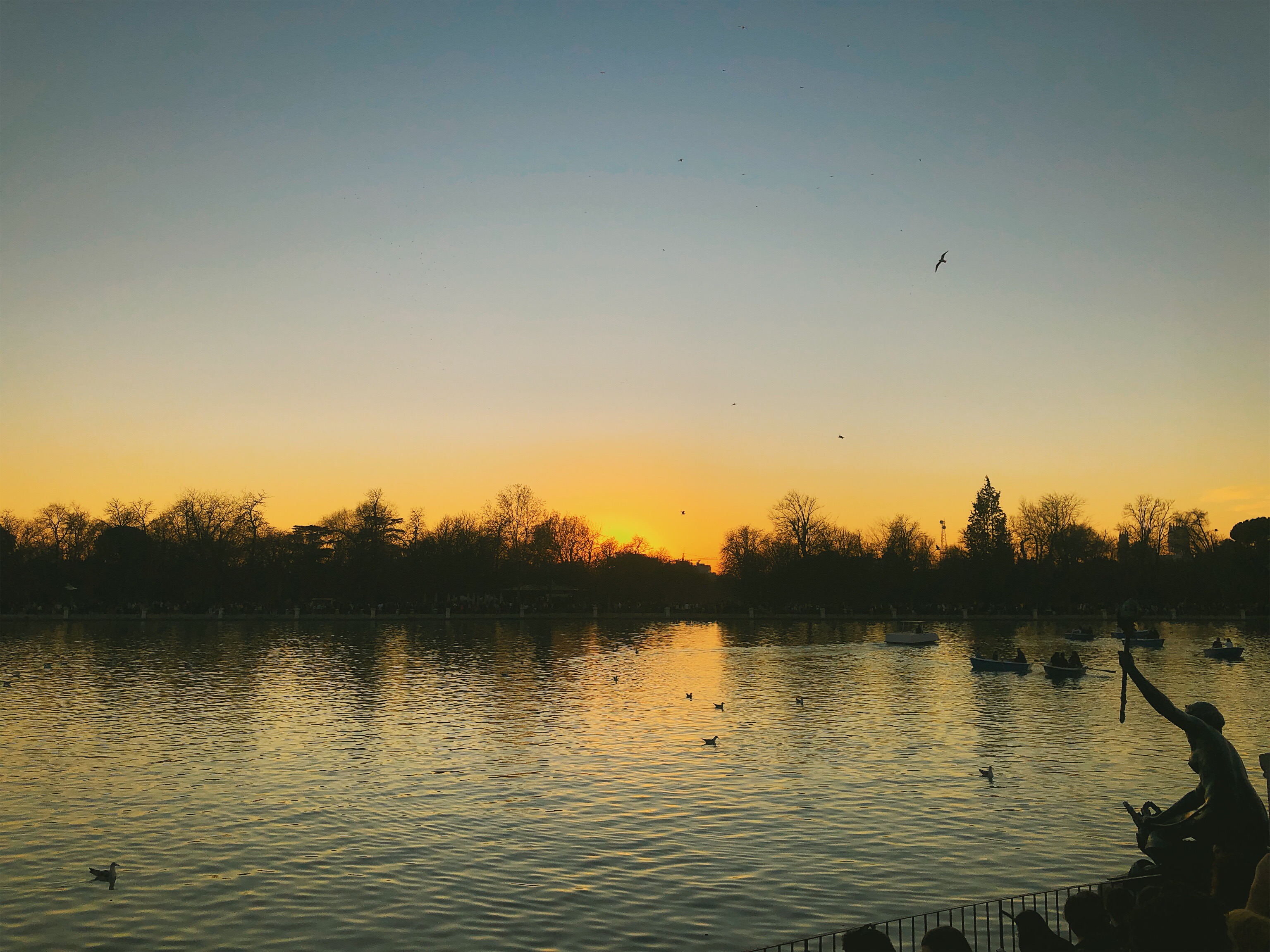 Sunset at Retiro Park