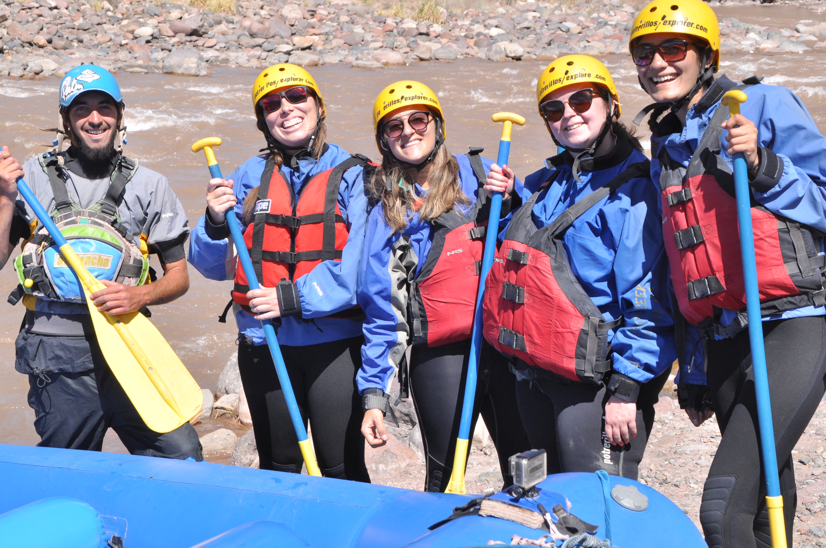 White-water rafting near Mendoza. 