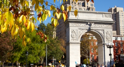 Washington Square Park Arch in the Fall