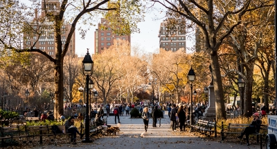 Washington Square Park in the Fall