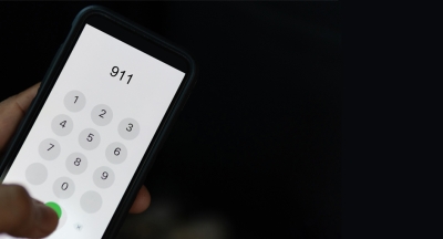 Dialing 911 on a cell phone