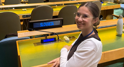 Karolína Gogoláková at the United Nations