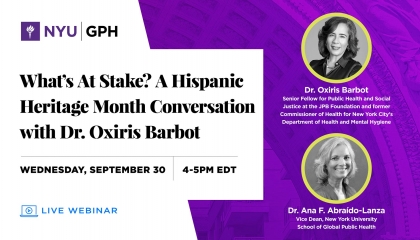 What's At Stake? A Hispanic Heritage Month Conversation with Dr. Oxiris Barbot