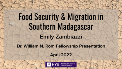 Food Security & Migration in Southern Madagascar