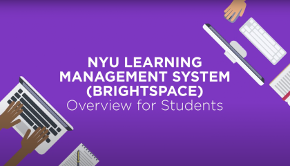 NYU LMS (Brightspace): Overview for Students