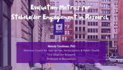 Evaluation Metrics for  Stakeholder Engagement in Research