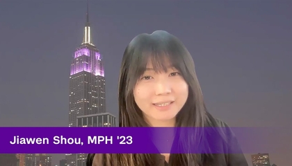 Career Connections: Jiawen Shou, MPH '23