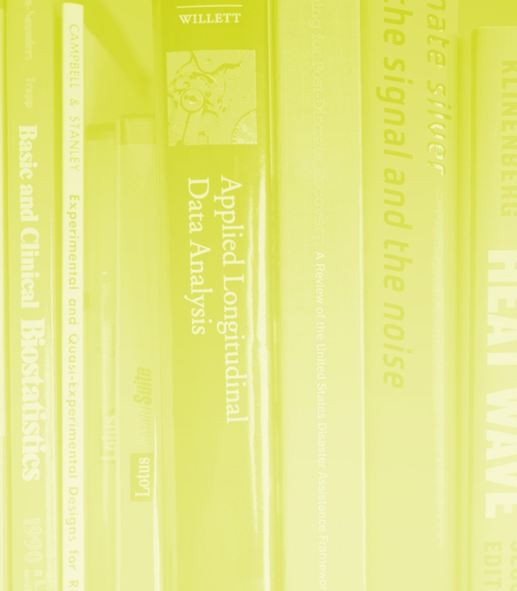 Social and Behavioral Sciences Header Image Wide Rows of Books