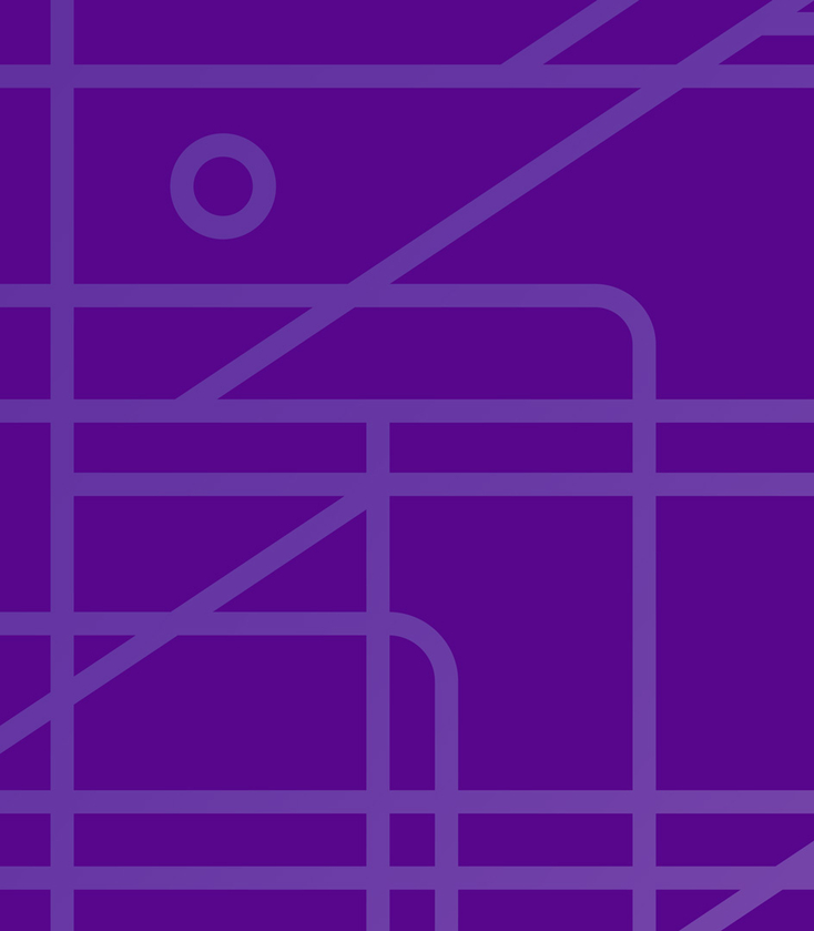 Violet background with street grid design