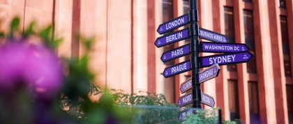 NYU Location Sign