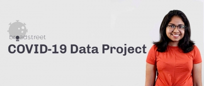 BroadStreet COVID-19 Data Project logo & Tasfia Bashar