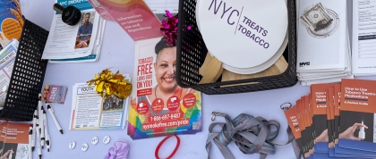 NYCTT table resources at PrideFest