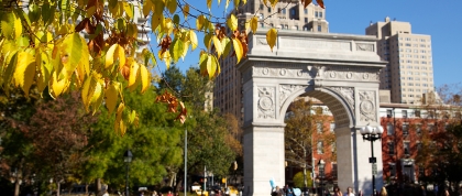 Washington Square Park Arch in the Fall