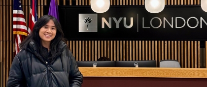 Emily Pangalila at NYU London